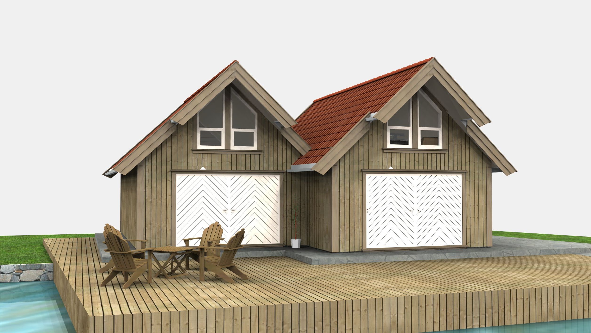 Vertikaldelte hytter